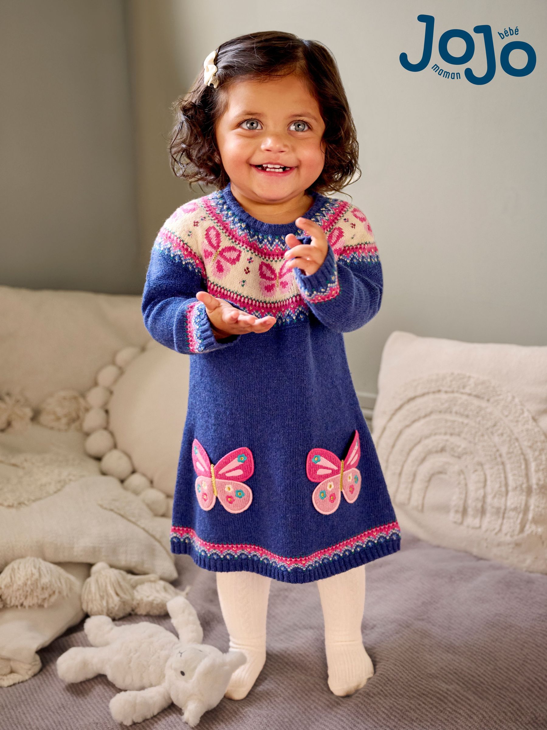 Girls knitted dress sales