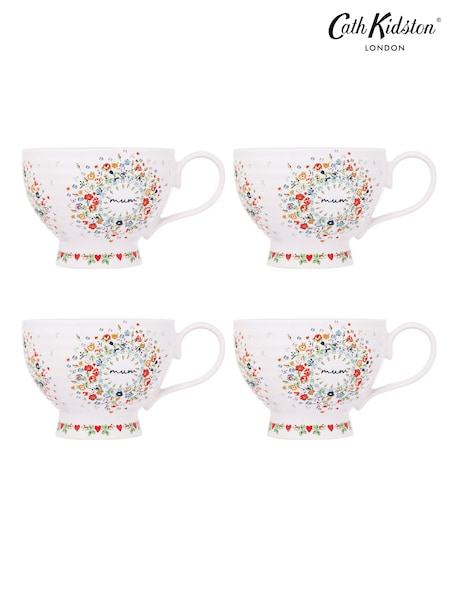Cath Kidston Harmony Spot Hug Mug Set Of 4 (B65378) | €54