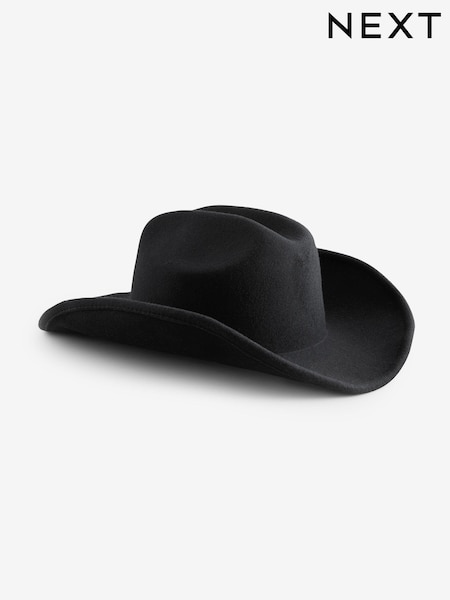 Black Cattleman Westen Hat with 100% Wool (B65522) | €20