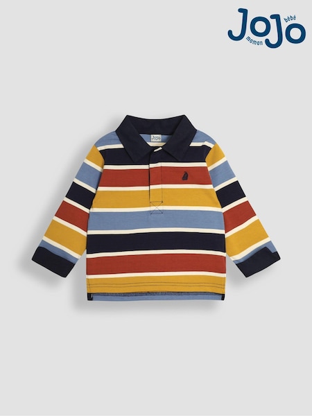 JoJo Maman Bébé Multi Stripe Rugby Shirt (B65605) | €13