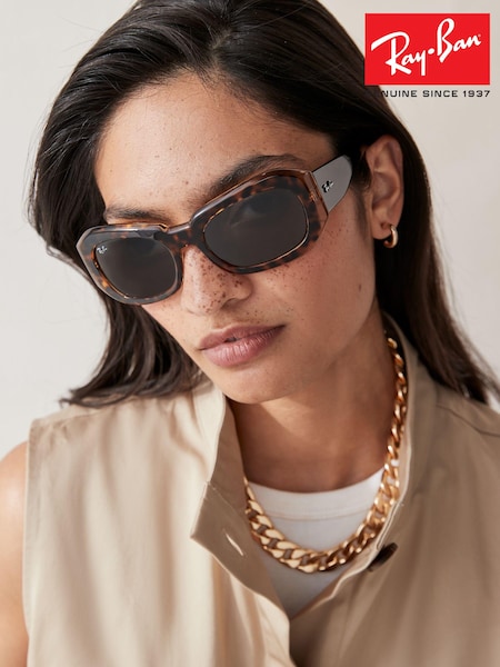 Ray-Ban Beate Rb2212 Pillow Brown Sunglasses (B65610) | €209
