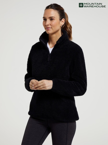 שחור - Mountain Warehouse Teddy Womens Fleece (B65629) | ‏176‏₪