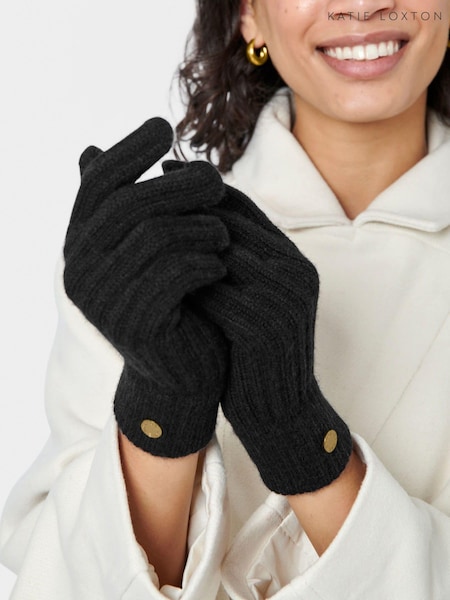 Negru - Mănuși tricotate Katie Loxton (B65893) | 112 LEI