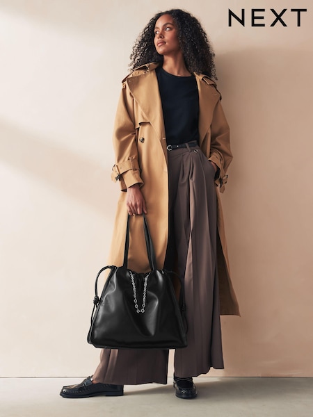 Black Chain Detailed Shoulder Bag (B65983) | €24