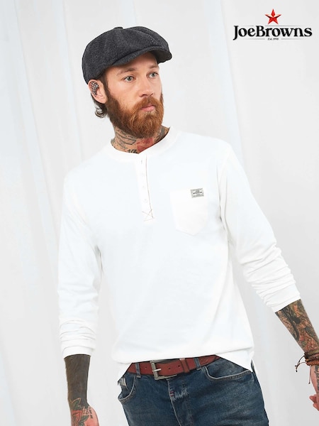 Joe Browns 100% Cotton Got Your Back Henley Top (B66005) | 47 €