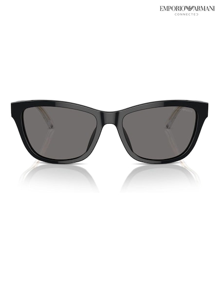 Emporio Armani Ea4227u Cat Eye Polarised Black Sunglasses (B66033) | kr3 680