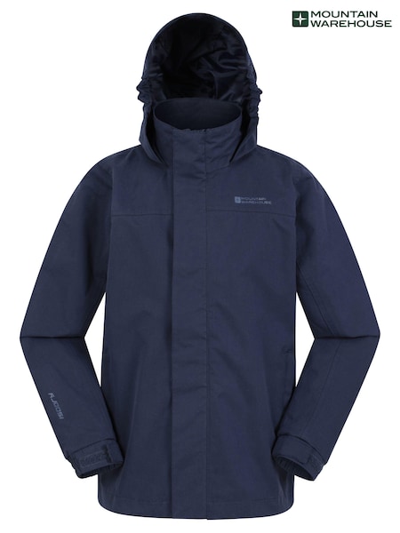 Mountain Warehouse Blue Kids Solar Waterproof Jacket (B66057) | €42