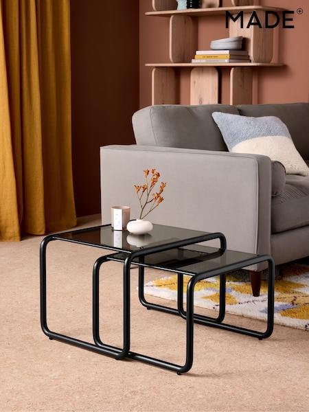 MADE.COM Black Dunston Nest of Tables (B66114) | €377