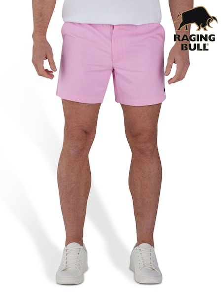 Raging Bull Pink Stretch Chino Shorts (B66124) | €27
