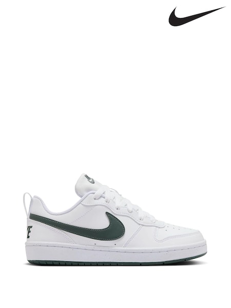 Nike White Youth Court Borough Low Recraft Trainers (B66162) | €71