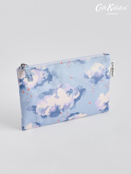 Cath Kidston Blue Zip-Up 100% Cotton Purse (B66174) | €6