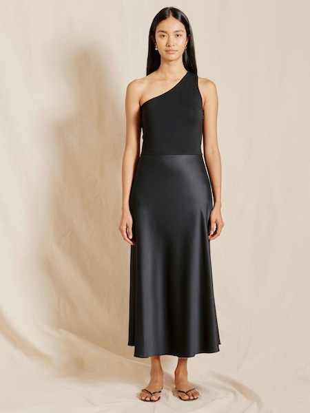 Albaray One Shoulder Black Dress (B66190) | € 61