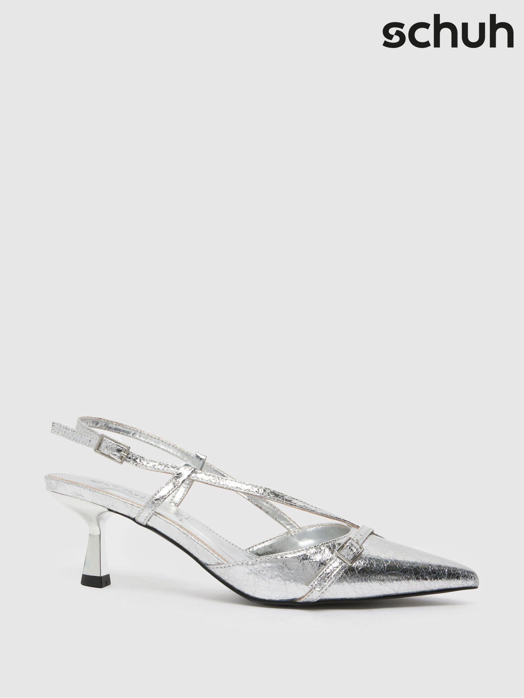 Silver slingback sandals new arrivals