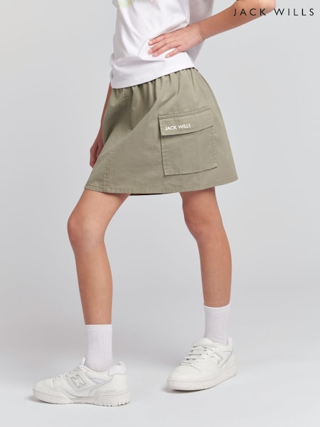 Jack Wills Girls Elastic Waist Cargo 100% Cotton Skirt (B66335) | 50 € - 59 €