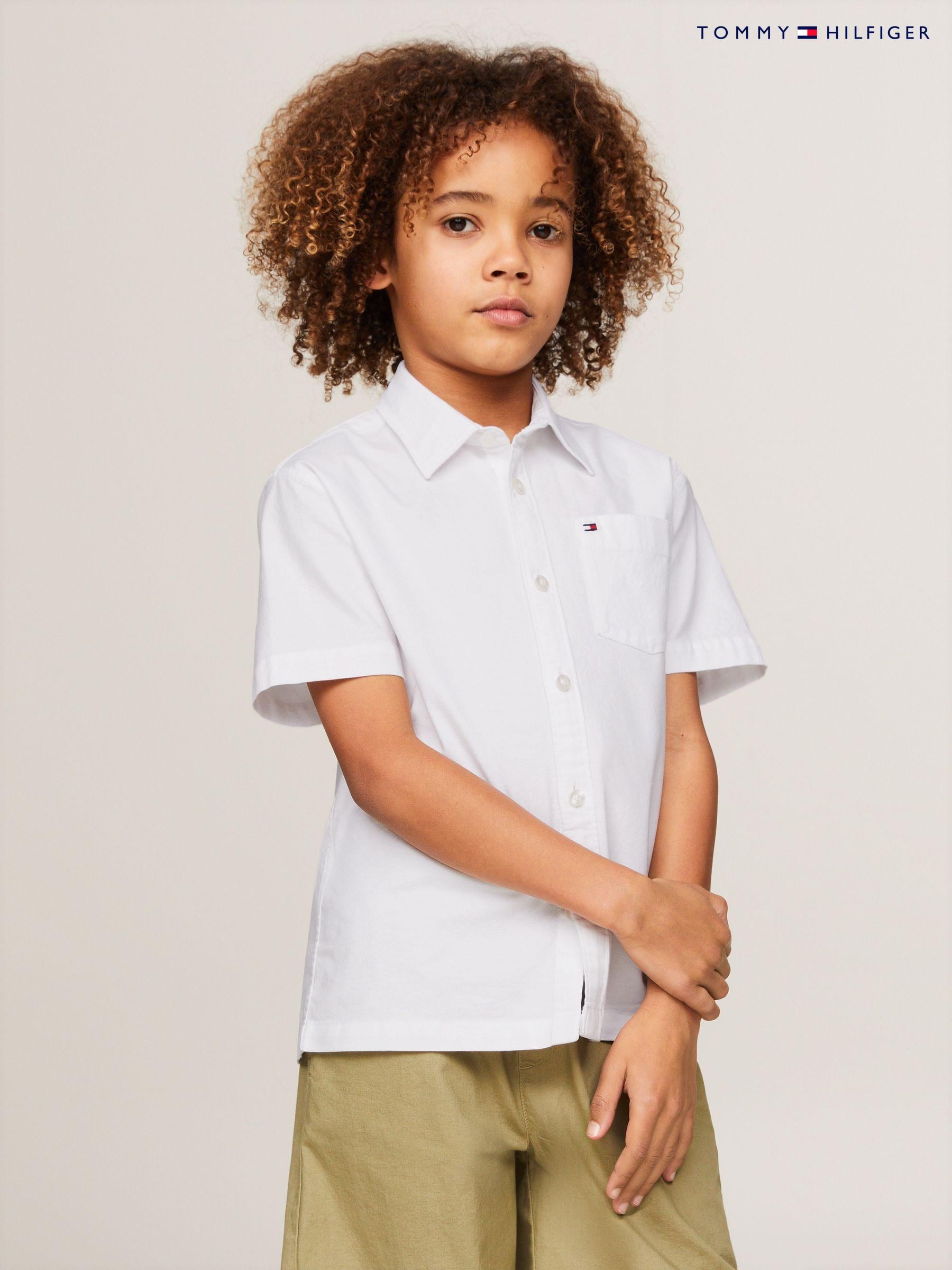 Tommy hilfiger plain shirts cheap