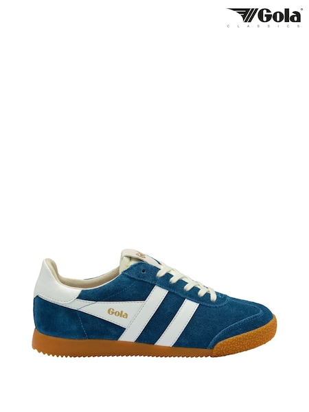 Gola Sky Blue Ladies Elan Suede Lace-Up Trainers (B66440) | AED262