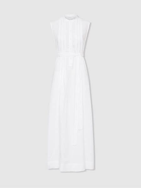 Bondi Born Linen Belted Midi Dress (B66455) | €680