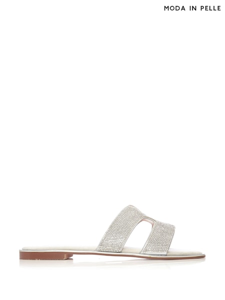 Moda in Pelle Ormay H-Strap Embellished Sliders (B66613) | €72