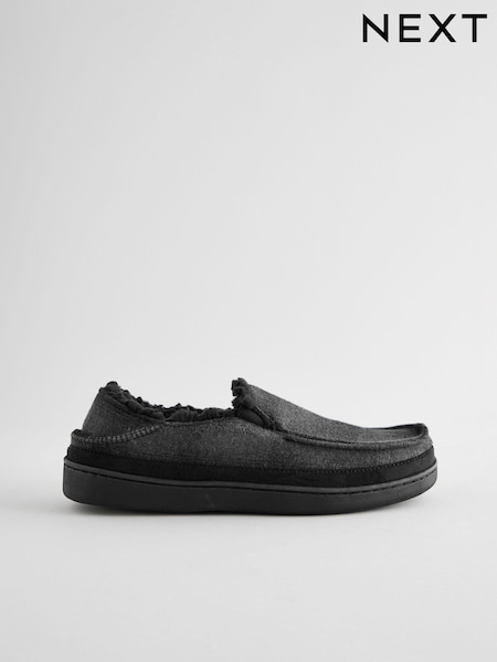 Black Checked Slippers (B66709) | €12