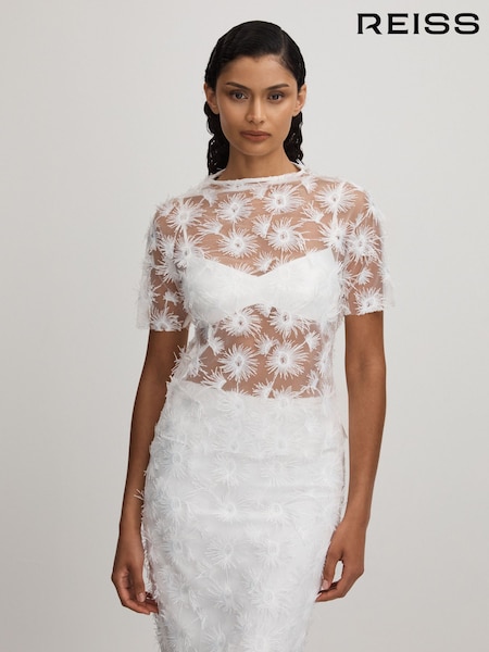 Anna Quan Sheer Applique Top (B66726) | €629