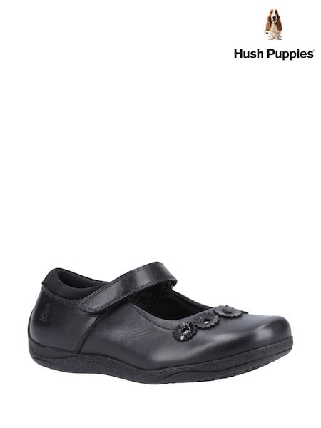 Negru - Hush Puppies Copii mai mari Christina Pantofi (B66743) | 260 LEI