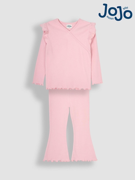 JoJo Maman Bébé Wrap Rib Top & Leggings Set (B66762) | 38 €