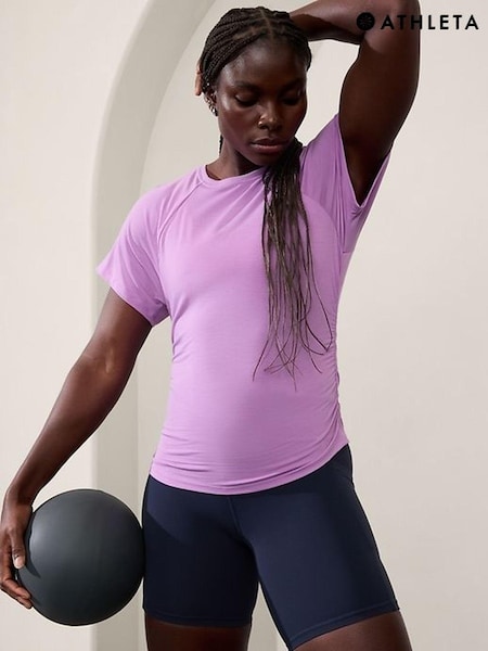 Athleta Purple With Ease Cinch T-Shirt (B66860) | €27