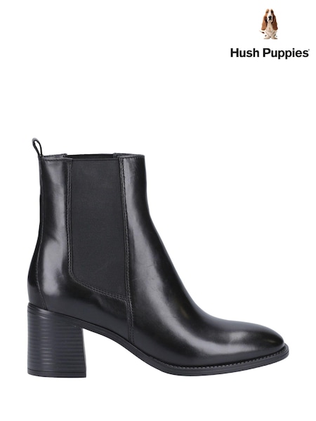 Negru - Hush Puppies Caroline Ankle Negru Cizme (B66867) | 417 LEI