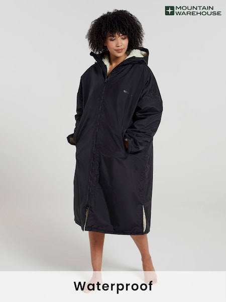 Черный - Mountain Warehouse Womens Tidal Waterproof Changing Robe (B66883) | €166