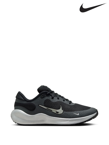 Nike Silver/Black Youth Revolution 7 Running Trainers (B66932) | €63
