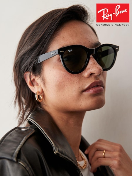 Ray Ban Wayfarer Way Rb2241 Oval Black Sunglasses (B67026) | kr3 260
