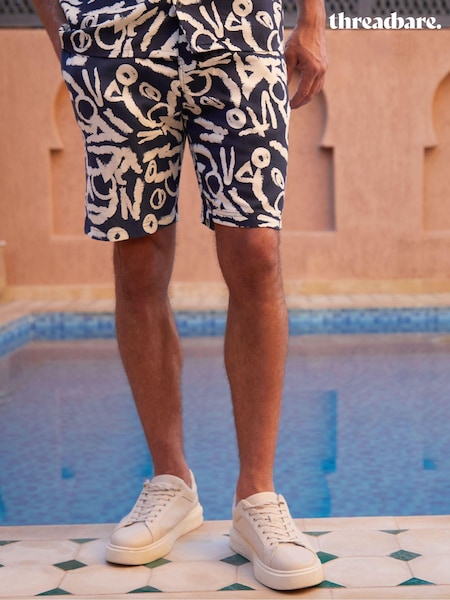 Threadbare Abstract Print Shorts (B67072) | 83 LEI