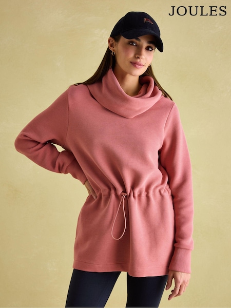 Joules Willow Pink Cowl Neck Sweatshirt (B67089) | R$ 640