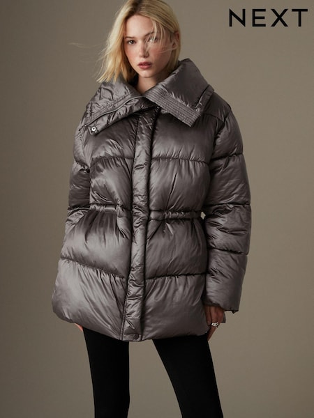 Charcoal Grey Shower Reistant Padded Jacket (B67191) | €46