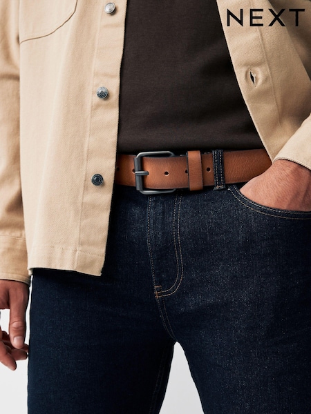 Tan Brown Casual Leather Belt (B67637) | $56