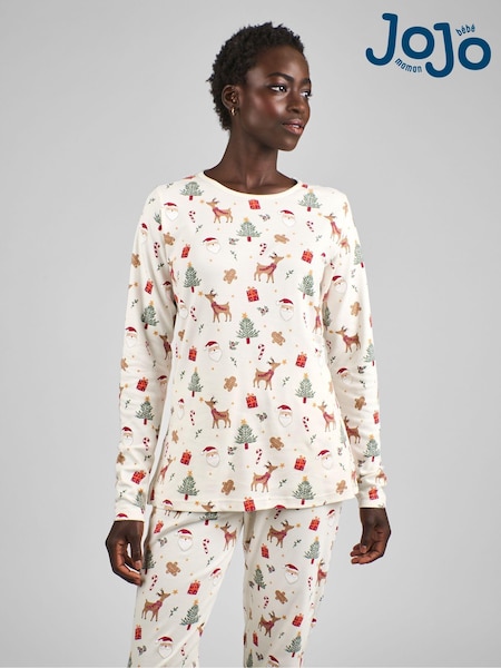 Jojo Maman Bébé Womens Christmas Print Pyjamas Set (B67674) | €63