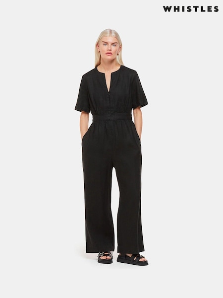 Whistles Linen Cosima Jumpsuit (B67865) | €197