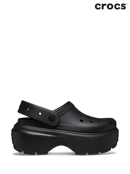 Crocs Black Stomp Clogs (B67868) | €54