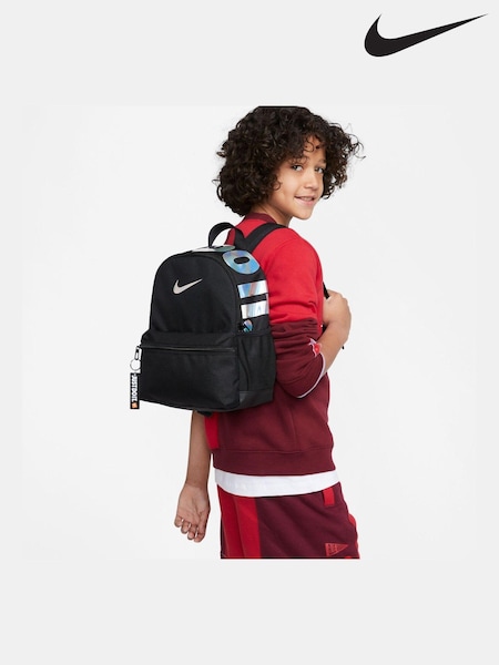 Nike Black/chrome Kids Brasilia JDI Mini Backpack (11L) (B68051) | €33