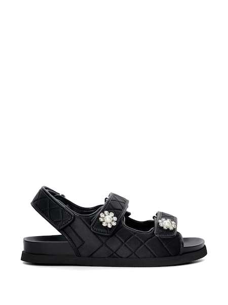 Negru - Sandale cu talpă confortabilă și baretă dublă Dune London Lamara (B68090) | 354 LEI