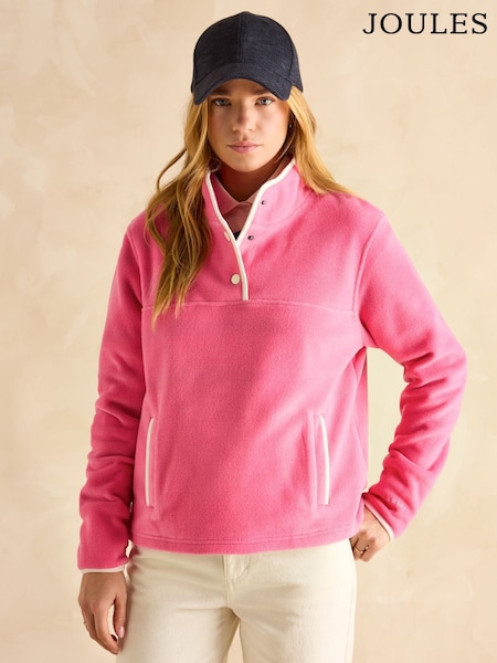 ורוד - Joules Lulworth Funnel Neck Fleece (B68166) | ‏327‏₪