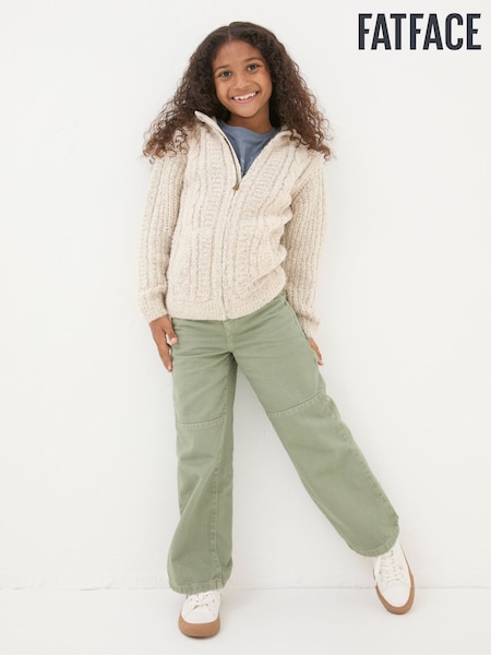 FatFace Alicia Cream Knit Hoodie (B68174) | €23.50