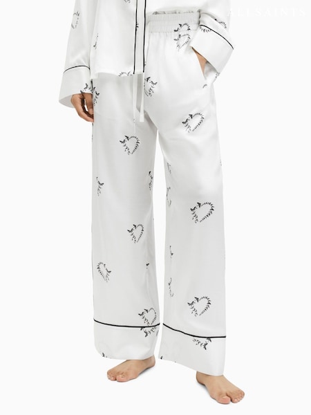 AllSaints White Sofi Escalera Trousers (B68313) | €95