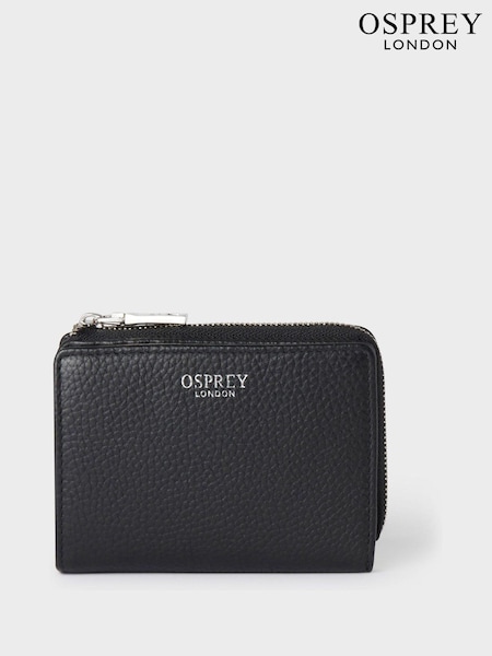 Osprey London Purple The Stella Medium Leather Zip Purse (B68417) | ₪226