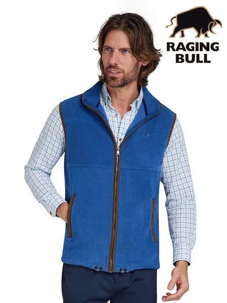 Raging Bull Blue Fleece Gilet (B68445) | €54 - €61