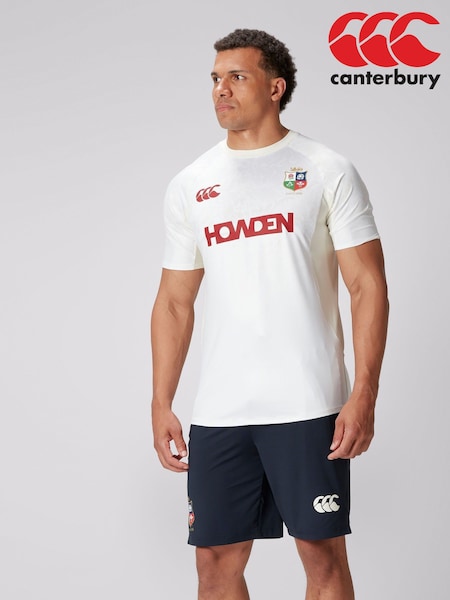 Canterbury Cream British & Irish Lions Rugby Superlight T-Shirt (B68729) | €50