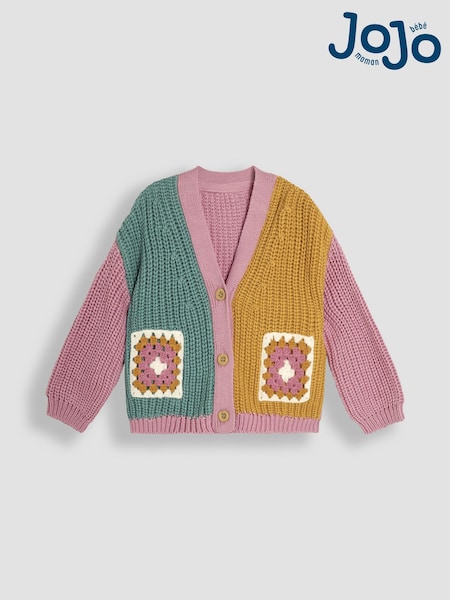 JoJo Maman Bébé Crochet Pocket Cardigan (B68828) | € 36