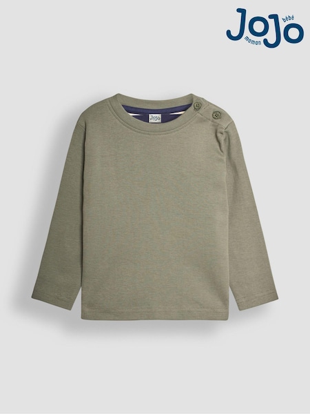 Зеленый хаки - JoJo Maman Bébé Plain Top (B68877) | €18