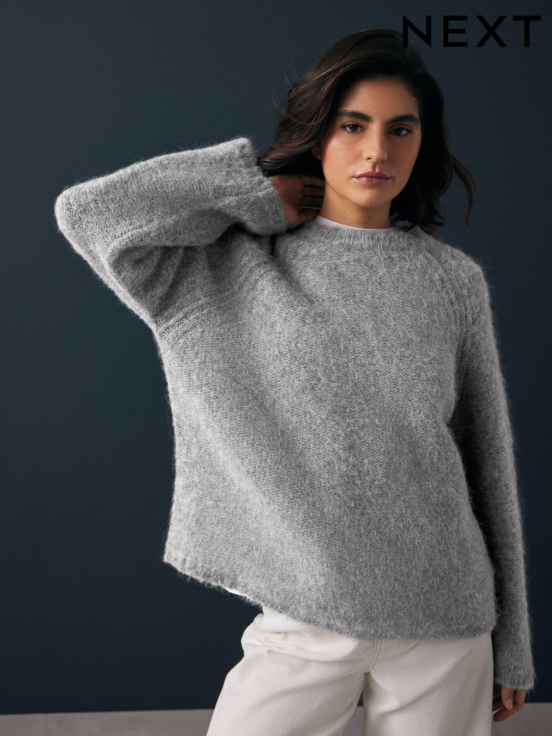 Womens grey jumper cheap