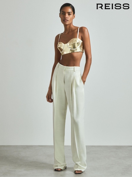 Reiss Viola Metallic Bustier Top (B69118) | €417
